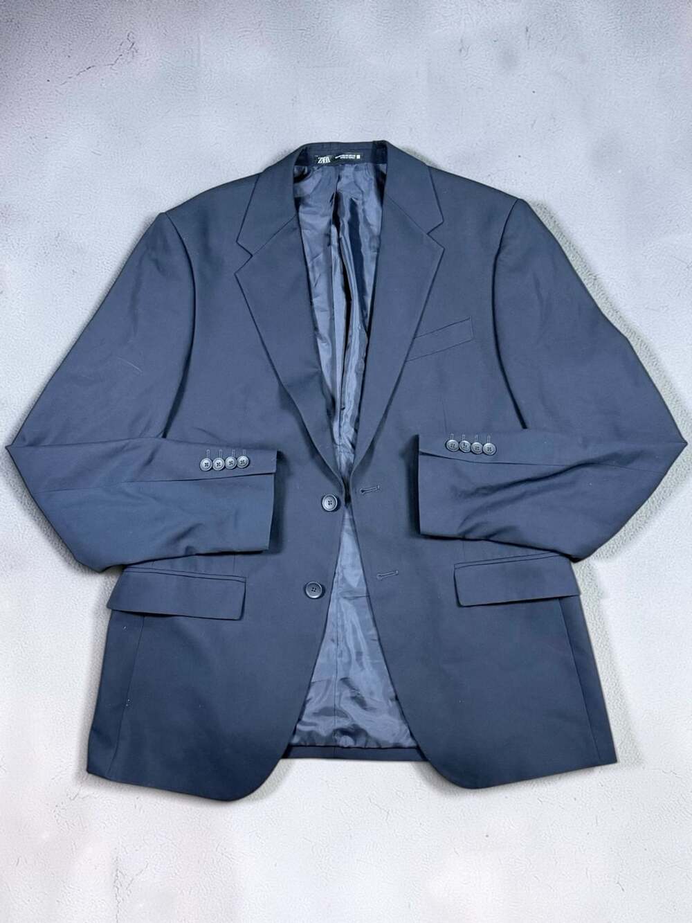 Men’s Zara Slim Tailoring Blazer Size USA 38 Blue Suit Jacket